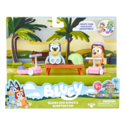 Scooter Time: Bluey & Bingo Figurines Season 4 Mini Vehicle Playset -Soft Toys store MO000123SCOOTER 2