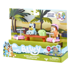 Scooter Time: Bluey & Bingo Figurines Season 4 Mini Vehicle Playset -Soft Toys store MO000123SCOOTER 3