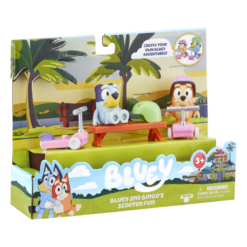 Scooter Time: Bluey & Bingo Figurines Season 4 Mini Vehicle Playset -Soft Toys store MO000123SCOOTER 4