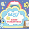 Bluey: Giant Activity Pad -Soft Toys store PE 9781761041150