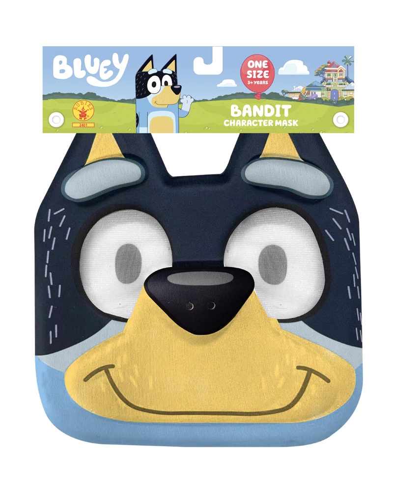 Bluey Bandit Dress Up Face Mask 4 Bluey Bandit Dress Up Face Mask - Image 2