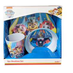 Zak Paw Patrol 3 Piece Mealtime Set